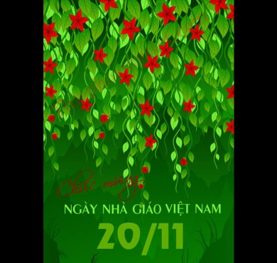 Mẫu thiệp 20/11 sang trọng - Thiệp Hoa Mỹ Việt