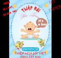 Thiệp Mời Đầy Tháng