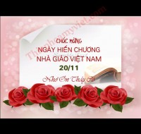 Thiệp Nhà Gíáo 20/11